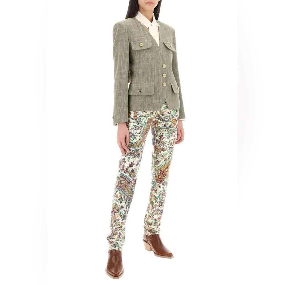 Etro Paisley Patterned Jeans